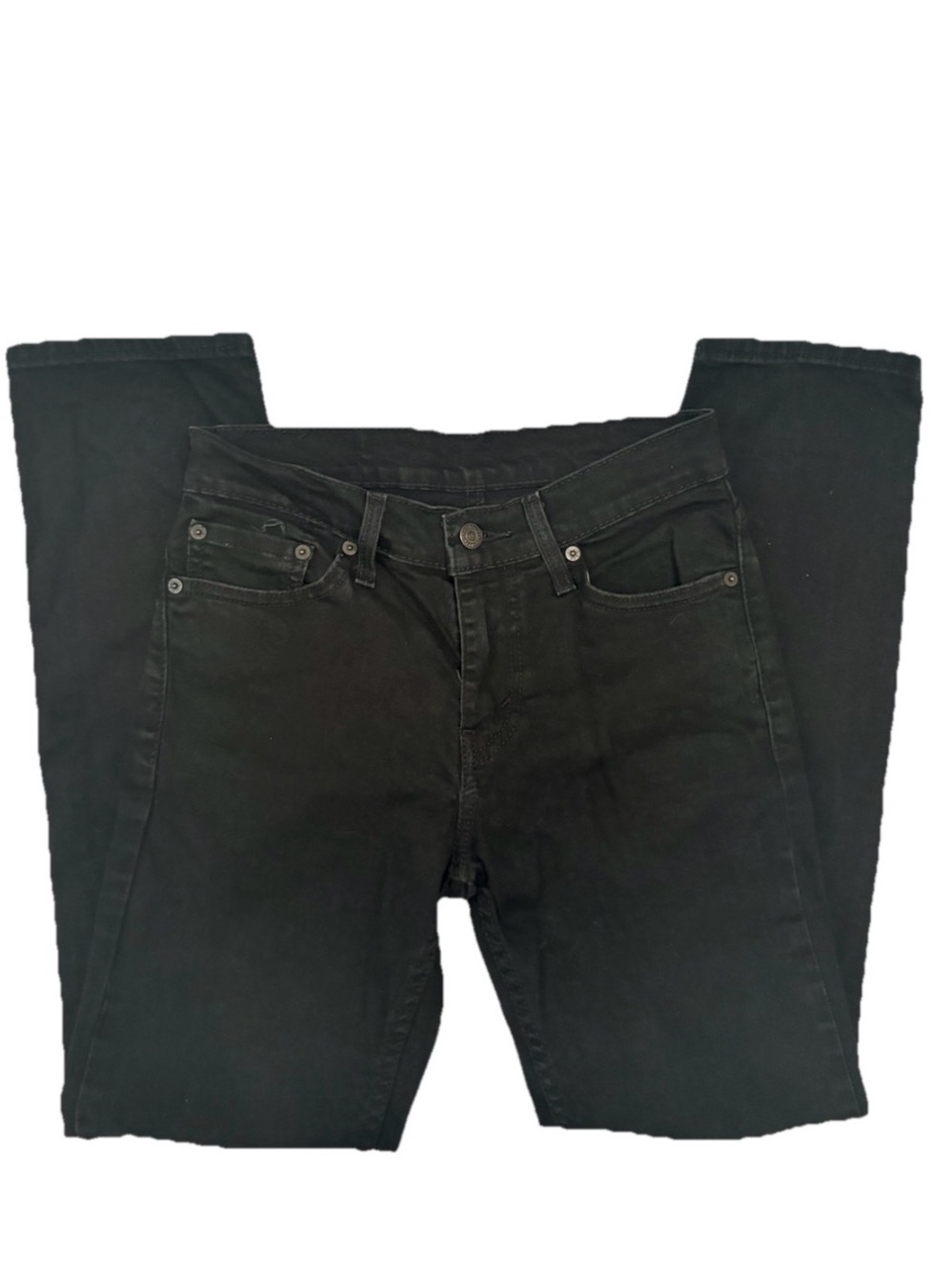 Levi’s 511 Black Jeans 28x30 Slim Straight Leg Dark Wash Denim - Picture 6 of 13